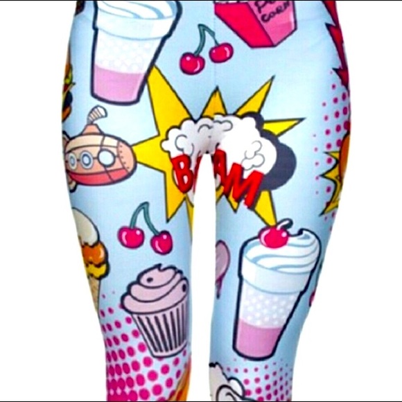 Retro Carton Funky Fun Leggings - Picture 6 of 14